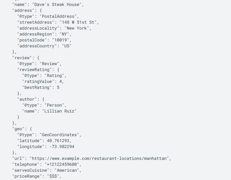 local busienss schema